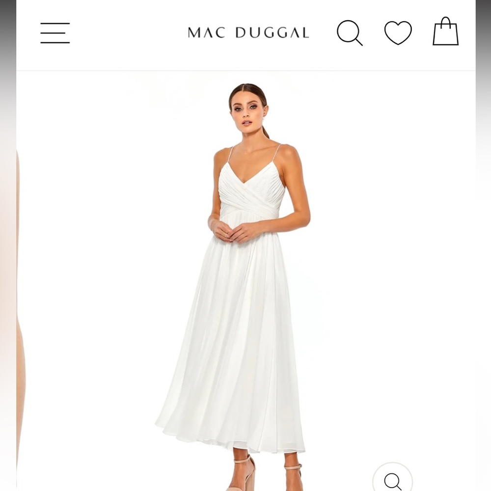 Max Duggal Wrap Flowy Midi Dress - worn once